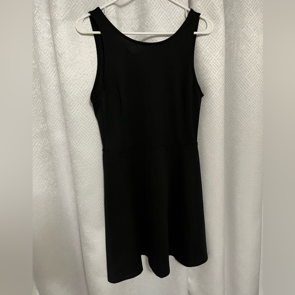 Black mini dress